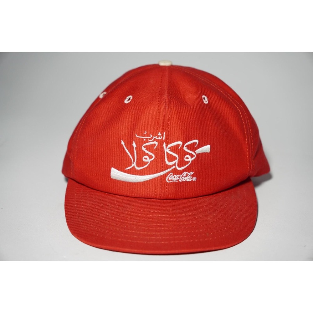 Vintage Morocco Coca Cola SnapBack Adjustable Hat Cap Red Made In USA